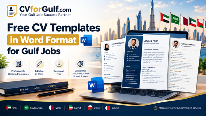 Free Gulf CV Templates in Word