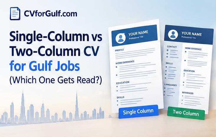Single-Column vs Two-Column CV for Gulf Jobs