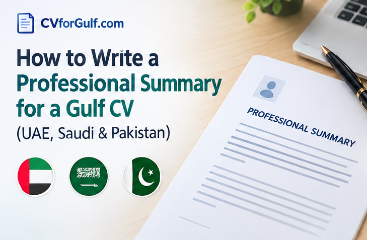 How to Write a Professional Summary for a Gulf CV (UAE, Saudi & Pakistan)
