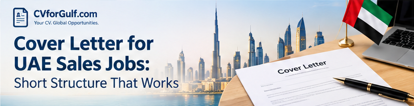 Cover Letter for UAE Sales Jobs