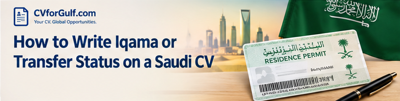 How to Write Iqama or Transfer Status on a Saudi CV